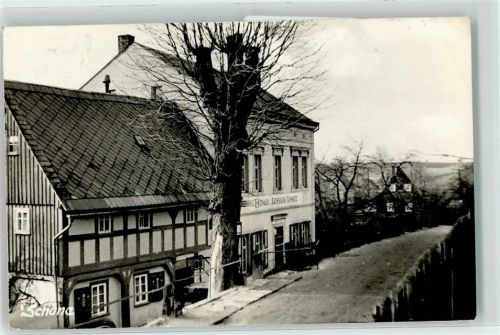 01814 O8321 Schöna b Pirna Gebrauchsspuren Gasthaus Sächssische Schweiz Bushaltestelle