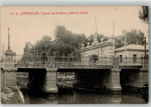 Saragossa Puente de America sobre el Canal