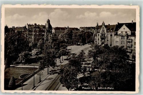 Plauen Dittrich Platz Straßenbahn