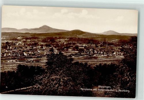 Göppingen mit Hohenstaufen und Rechberg Trinks Bildkarte Reihe 6 Bild 5