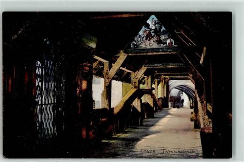 Luzern Totentanzbrücke AK Verlag Goetz 4373 AK