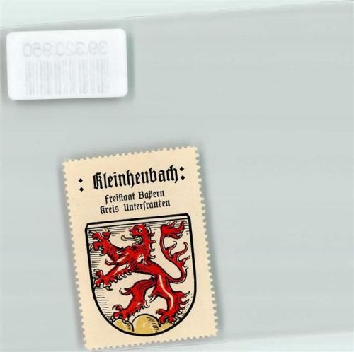 Kleinheubach Wappen Kaffee Hag ca. 1920-1940 Roter Löwe