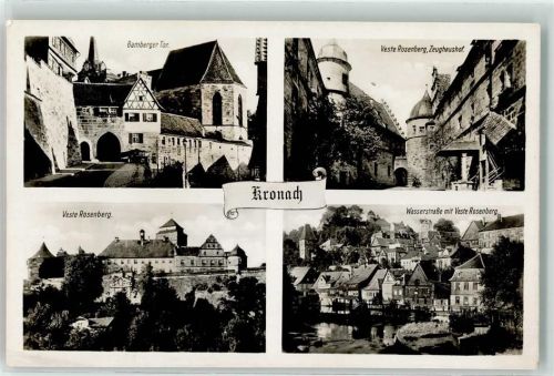 Kronach Bamberger Tor Veste Rosenberg Zeughaus Wasserstraße