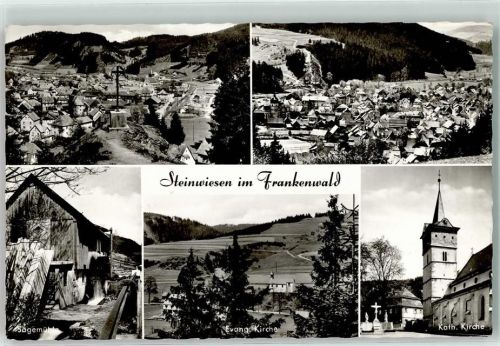 Steinwiesen Sägemühle Ev. Kirche Kath. Kirche