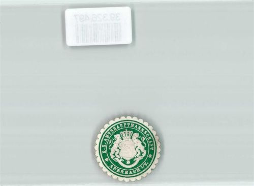 Auerbach K.S. Amtshauptmannschaft Auerbach i.V.