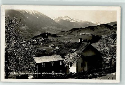 Salzburg Kindererholungsheim Grafenhof Kirche Baumblüte St. Veit