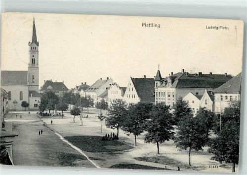 Plattling Ludwigsplatz Pfarrkirche St. Maria Magdalena