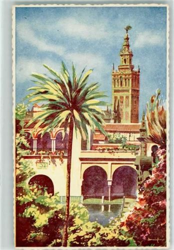 Sevilla Jardines del Alcazar sign.