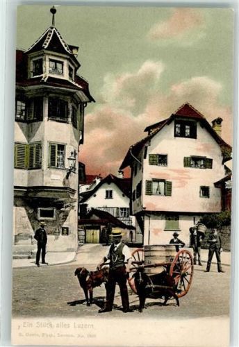 Luzern Lucerne Hundekarren