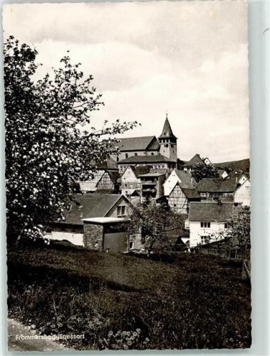 Frammersbach Baumblüte Pfarrkirche St. Bartholomäus