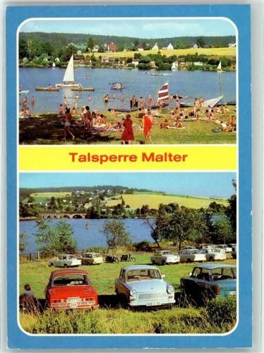 Malter Talsperre Malter Badesee Segel- u. Ruderboote Liegewiese Parkplatz