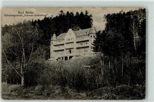 Bad Berka 1912 Erholungsheim Schloss Gutenberg