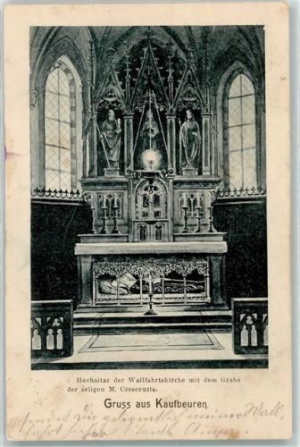 Kaufbeuren 1901 Wallfahrtskirche Hochaltar