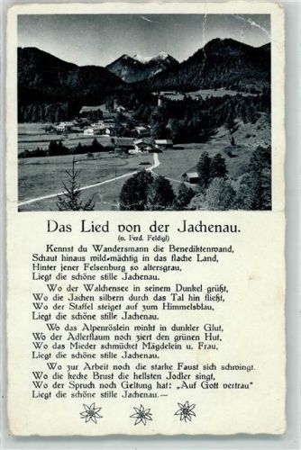 Jachenau Lied von der Jachenau