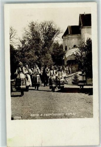 Teplice Tracht Frauen Ort lt. Stempel