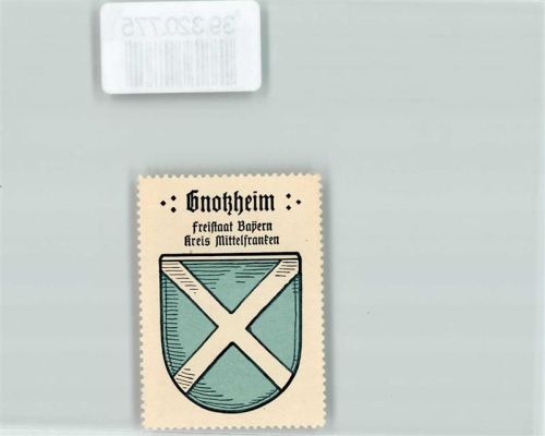 Gnotzheim Wappen Kaffee Hag ca. 1920-1940