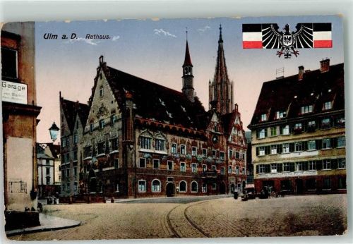 Ulm Rathaus Wappen Reichsadler Verlag Ottmar Zieher-München