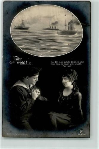 1916 Verlag GL+Co 7696-4 Fahr wohl!