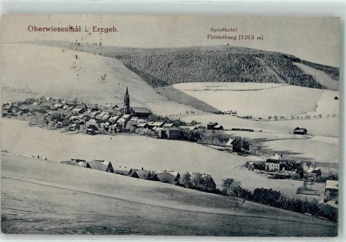 Oberwiesenthal Sporthotel Fichtelberg 1213 m Kirche Winter Schnee