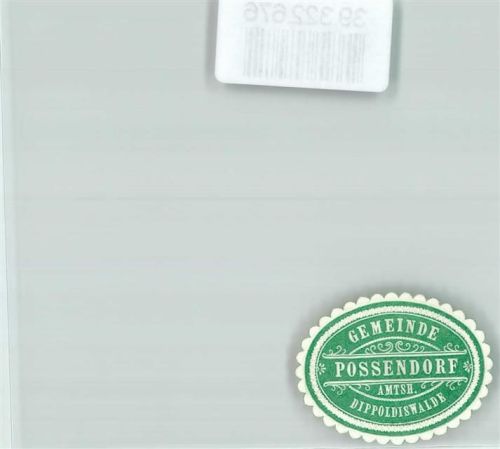 Bannewitz Gemeinde Possendorf Amtsh. Dippoldiswalde Grün Weiß