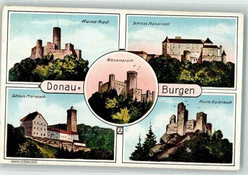 Marsbach Donau Burg Ruine Riedl , Marsbach , Haienbach , Wesenstein Felle, Eugen