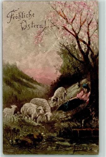 1912 Schafherde Ostern AK