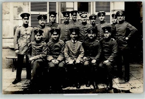 Gruppenfoto Uniform WK I Privatfoto AK