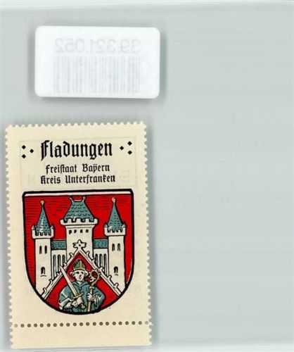 Fladungen Wappen Kaffee Hag Nr. 17 ca. 1920-1940 Burg Bischof
