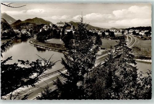 Füssen Neue Lech-Brücke Tiroler Berge