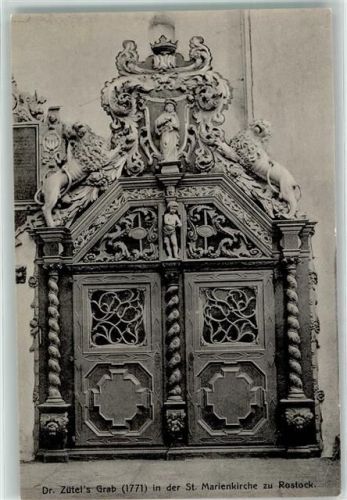 Rostock St. Marienkirche Dr. Zütel's Grab