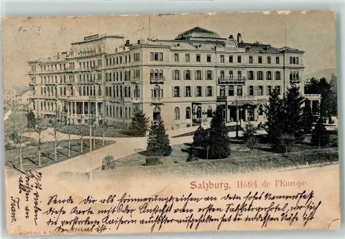 Salzburg 1903 Hotel de l Europe