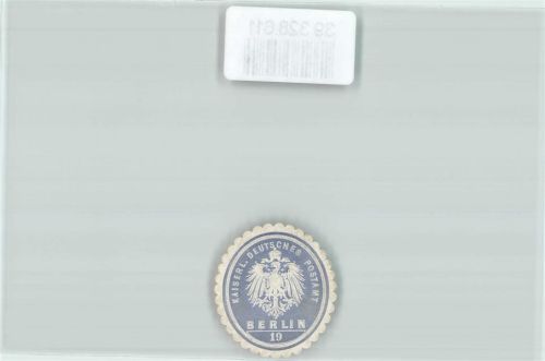 Berlin, unsortiert Postwesen Kaiserl. Deutsches Postamt Berlin 19