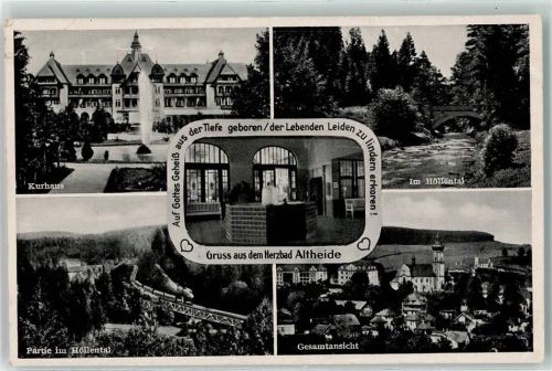 Bad Altheide Polanica Zdroj - Kurhaus Im Höllental Eisenbahn Kirche Herzbad Gruss Springbrunnen