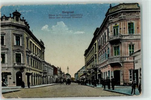Beograd Belgrad 1917 - Börse und Monopol Direktion