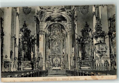89264 W7912 Roggenburg , Schwab - Inneres der Kirche