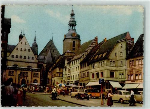Lutherstadt Eisleben Marktplatz Marktszene