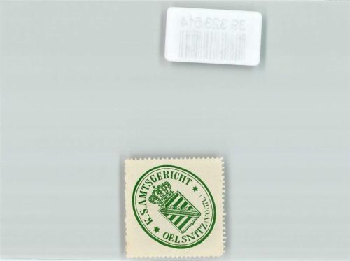 Oelsnitz Amtsgericht Sachsen Wappen Krone Grün Weiß