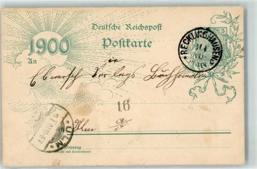Recklinghausen 1900 Jahreszahl