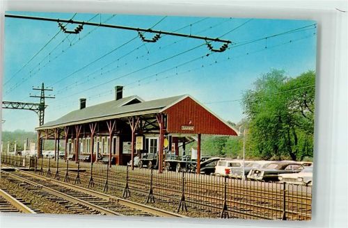 Darien N.Y. N.H. & H. Station Connecticut Auto