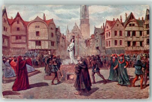 Rouen Jeanne d Arc wird verbrannt 30 Mai 1431 10 Tableau