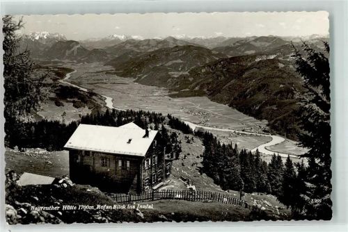Münster Bayreuther Hütte Rofan Blick ins Inntal Hüttenstempel
