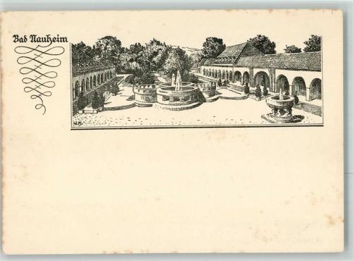 Bad Nauheim Badehaus Springbrunnen