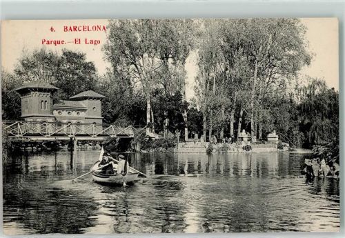 Barcelona Parque el Lago Ruderboot