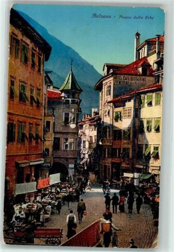 39100 Bozen Bolzano - Piazza delle Erbe Marktszene
