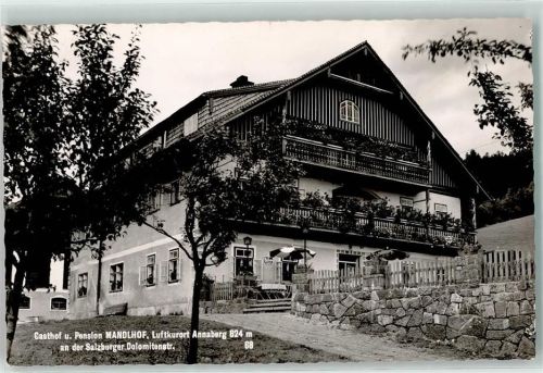 Annaberg Gasthaus und Pension Mandlhof Emailleschild
