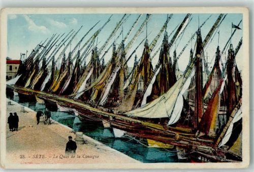 Sete Le Quai de la Consigne Segelboot Hafen
