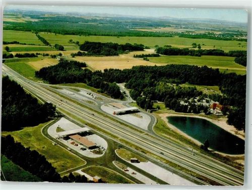 Stuckenborstel Autobahn-Rasthaus Grundbergsee Fliegeraufnahme