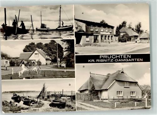Pruchten Am Bodden An der Barthe FDGB-Gasthaus Fischerboote