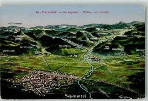 67220 Ville Weiler 1915 - Vogelschau