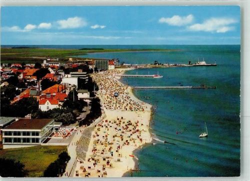 Wyk Strand Fähranleger Fliegeraufnahme